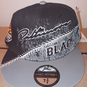 Baltimore Black Sox Fitted Cap - Black and Gray